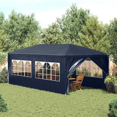 Tente de réception 3 x 6 m Bleu vidaXL