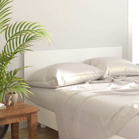 Vidaxl – Tête de lit blanche 160x80 cm en bois d'ingénierie – Design chic classique – Pour lits sans tête de lit – Assemblage requis