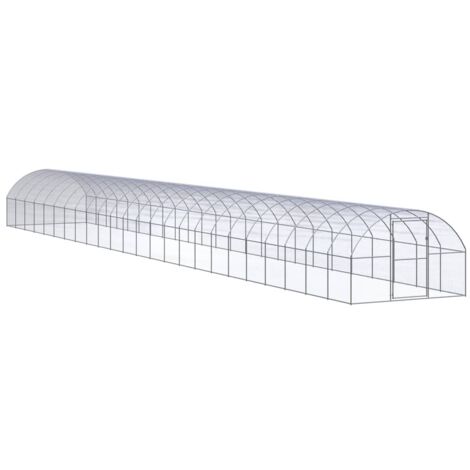 Vidaxl – Poulailler extérieur 3x2m en acier galvanisé – Pour 6 poules – Cage durable et facile à nettoyer – Enclos sécurisé avec grillage (1/5)