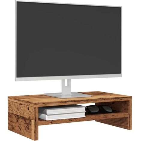 Support de moniteur vieux bois 42 x 24 x 13cm bois d'ingénierie vidaXL