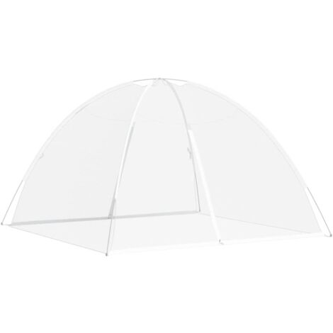 Vidaxl – Moustiquaire mongole 200x200x135cm – Maille 220 trous/pouce² – Poteaux en fibre de verre – Accès par 2 portes zippées