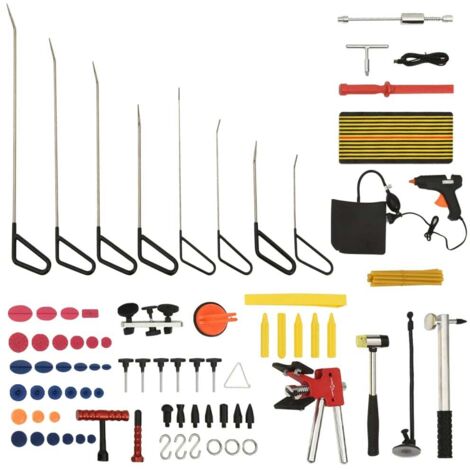 Kit d'outils de débosselage sans peinture 75 pcs vidaXL (1/5)