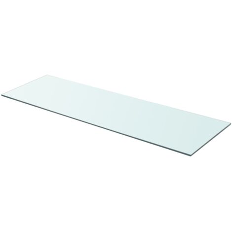 Panneau pour étagère Verre transparent 90 x 30 cm vidaXL