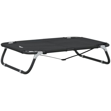 Lit pour chien pliable anthracite tissu Oxford et acier vidaXL