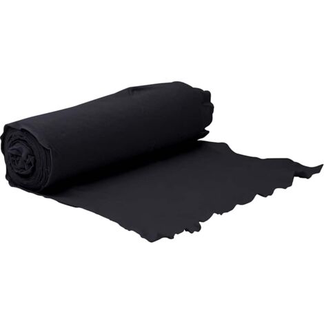 Membrane géotextile noir 1 x 50 m fibre de polyester vidaXL