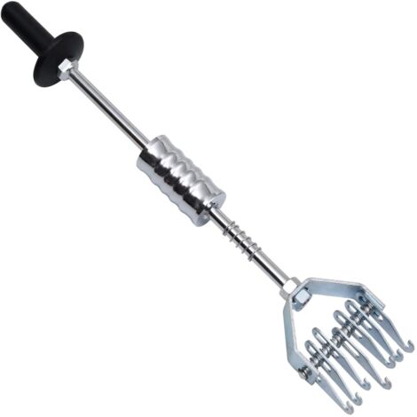 Vidaxl – Marteau à inertie 65 cm – Acier au carbone – Griffe d'extraction 7 doigts – Pour carrosserie automobile – Poignée en PP