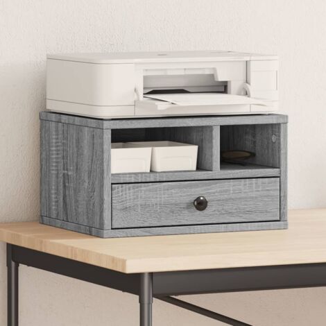 Support d'imprimante sonoma gris 40x32x22,5cm bois d'ingénierie vidaXL