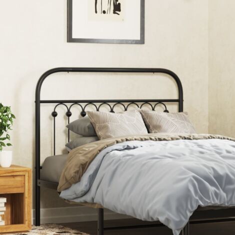Tête de lit métal noir 100 cm vidaXL (1/5)