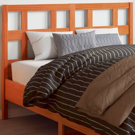 Tête de lit cire marron 135 cm bois massif de pin vidaXL (1/5)