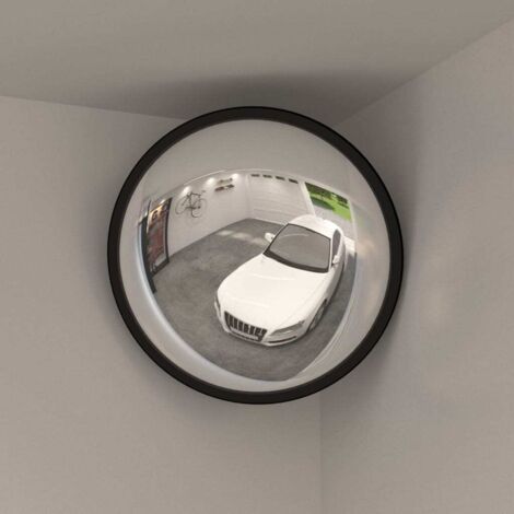 Vidaxl – Miroir convexe intérieur Ø40 cm – Acrylique incassable – Pour éliminer les angles morts – Installation facile avec matériel inclus