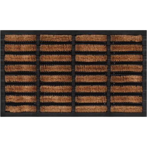 Paillasson rectangulaire 45x75 cm caoutchouc et fibre de coco vidaXL (1/6)