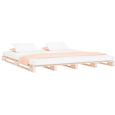 Lit de palette 140x200 cm bois de pin massif vidaXL (1/5)