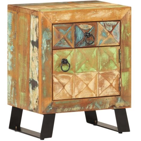 Table de chevet 40 x 30 x 50 cm Bois de récupération massif vidaXL (1/5)