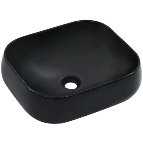 Lavabo 44,5 x 39,5 x 14,5 cm Céramique Noir vidaXL (1/5)