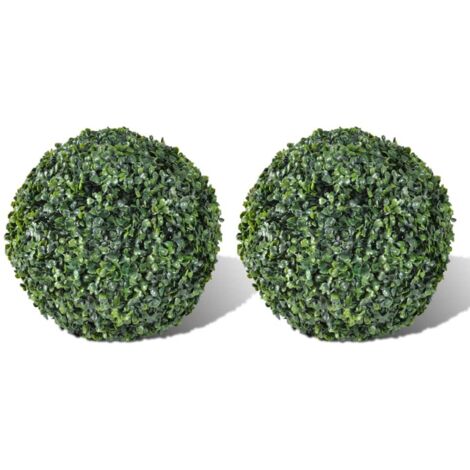 Vidaxl – Plante verte artificielle 2 pcs 27 cm – Résistante aux intempéries – Texture naturelle – Pour intérieur et extérieur