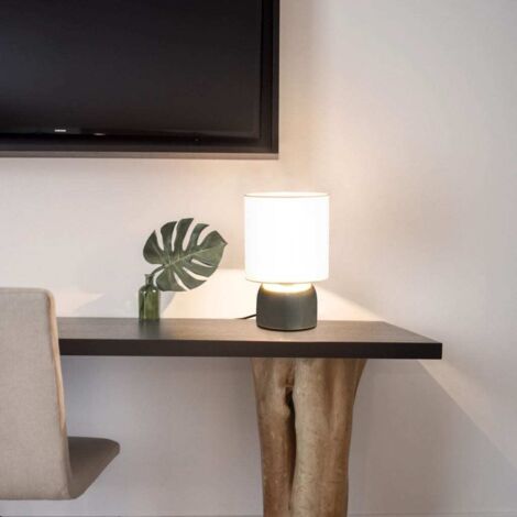 Lampes de table 2 pcs Bouton tactile Blanc E14 vidaXL