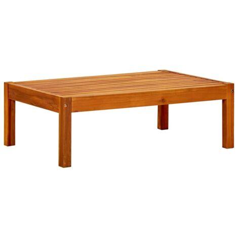 Vidaxl – Table de jardin en bois d'acacia massif 85x57x29 cm – Finition à l'huile – Pour usage intérieur et extérieur – Assemblage requis