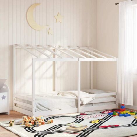 Lit pour enfants sans matelas blanc 90x200 cm bois pin massif vidaXL