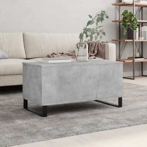 Table basse Gris béton 90x44,5x45 cm Bois d'ingénierie vidaXL