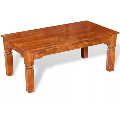 Table basse Bois massif 110 x 60 x 45 cm vidaXL (1/4)