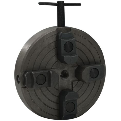 Mandrin à bois à 4 mâchoires connexion M18 acier noir 150x63 mm vidaXL (1/5)
