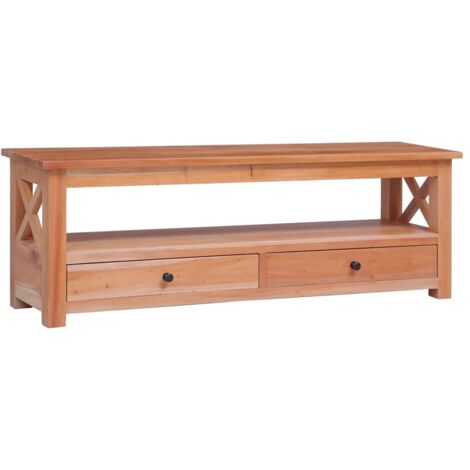 Meuble TV 120x30x40 cm Bois d'acajou massif vidaXL (1/5)