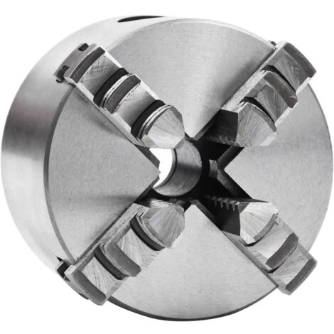 Mandrin de tour auto-centrant à 4 mâchoires 80 mm Acier vidaXL