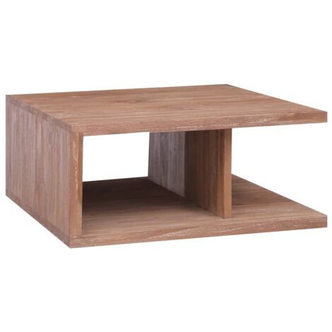Table basse 70x70x30 cm Bois de teck massif vidaXL (1/5)