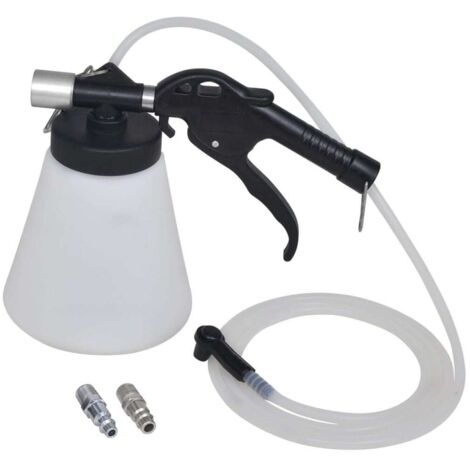Vidaxl – Purgeur de liquide de frein et d'embrayage – Pompe à vide 1L – Connecteurs métalliques – Consommation d'air 180 l/min – Pour espaces confinés
