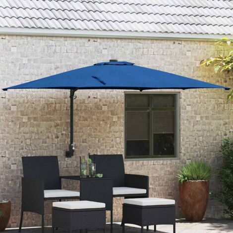 Parasol de jardin Bleu et Noir 248.5 x 247.5 x 160 cm vidaXL (1/5)