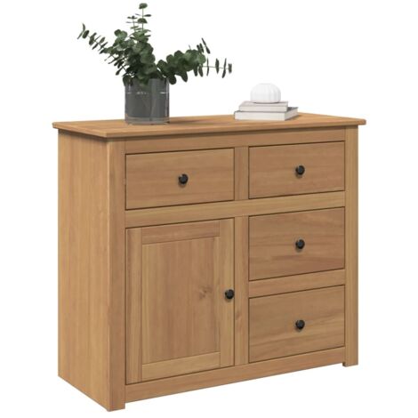 Buffet avec tiroirs Panama 93x40x80 cm bois massif de pin vidaXL (1/6)