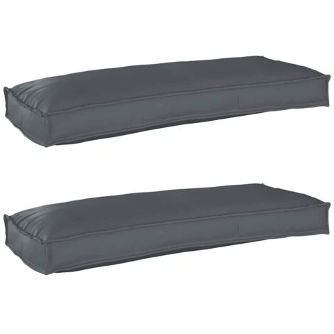 Set de coussins de palette 2 pcs Anthracite 100 x 40 x 8 cm vidaXL (1/5)