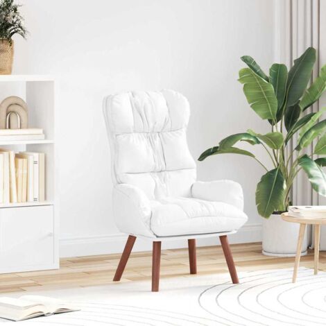 Fauteuil relaxant Blanc 69 x 74 x 93 cm Faux cuir vidaXL (1/5)