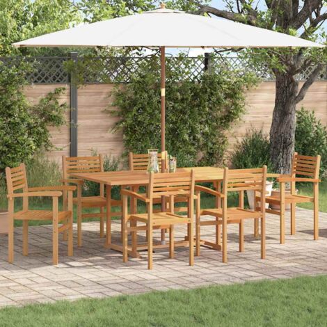 Chaises empilables de jardin 6 pcs Marron 55,5 x 55,5 x 90 cm vidaXL (1/5)