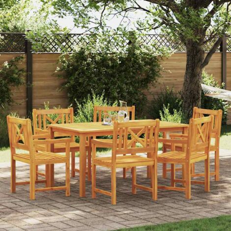Chaise de jardin 6 pcs Marron 56 x 56 x 90 cm vidaXL (1/5)