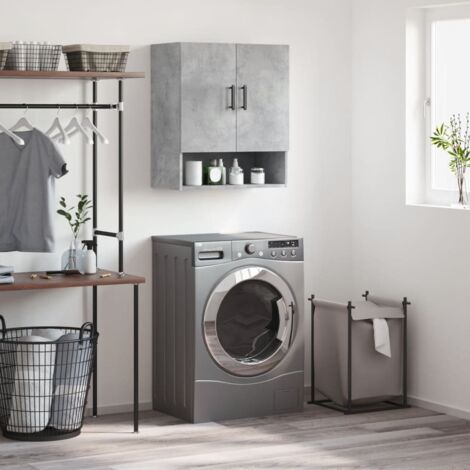 Armoire murale gris béton 60x31x70 cm bois d'ingénierie vidaXL