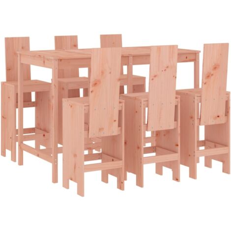 Ensemble de bar de jardin 7 pcs bois massif douglas vidaXL (1/5)