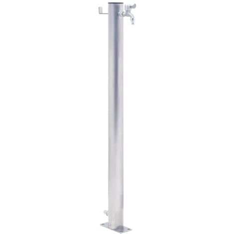 Colonne à eau de jardin 100 cm acier inoxydable rond vidaXL
