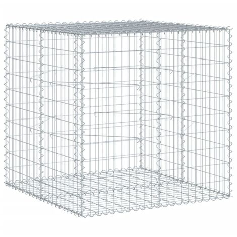 Vidaxl – Panier gabion 100x100x100 cm – Fer galvanisé résistant à la corrosion – Capacité de charge 1800 kg/m³ – Assemblage sans outil