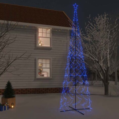 vidaXL Christmas Cone Tree Blue 3000 LEDs 230x800 cm