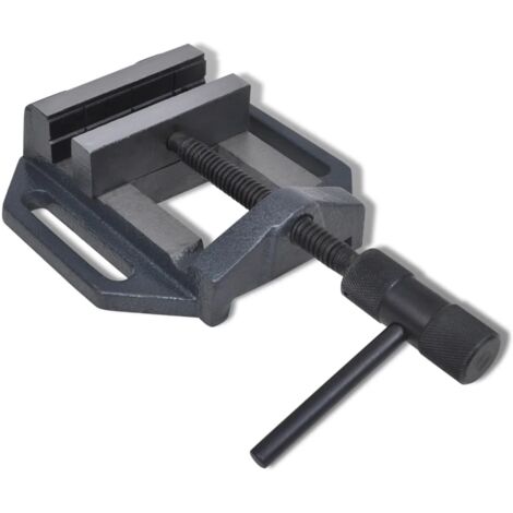 Vidaxl – Étau pour perceuse à colonne 100 mm – Ouverture 90 mm – Force de serrage exceptionnelle – Construction en fonte robuste