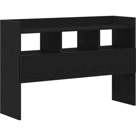 Buffet avec tiroir Noir 105 x 30 x 70 cm Bois d'ingénierie vidaXL (1/5)
