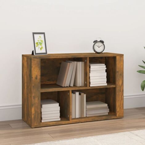 Buffet Chêne fumé 80x30x54 cm Bois d'ingénierie vidaXL (1/5)
