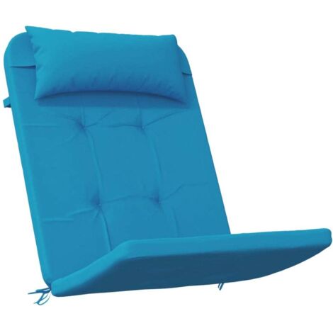 Coussins de chaise adirondack lot de 2 bleu clair tissu oxford vidaXL
