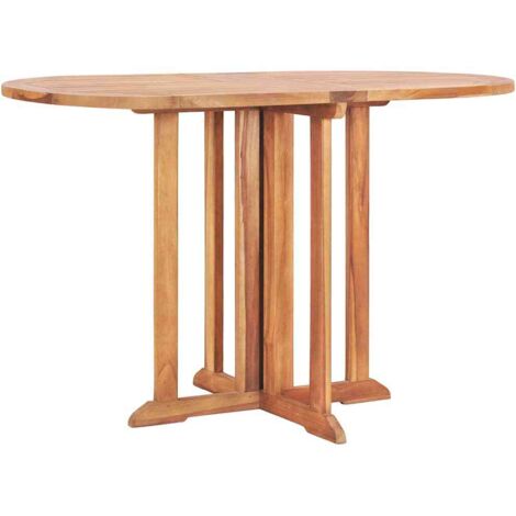 Vidaxl – Table de jardin pliante papillon 120x70x75 cm – Bois dur de teck – Pour 4 personnes – Résistante aux intempéries – Design élégant