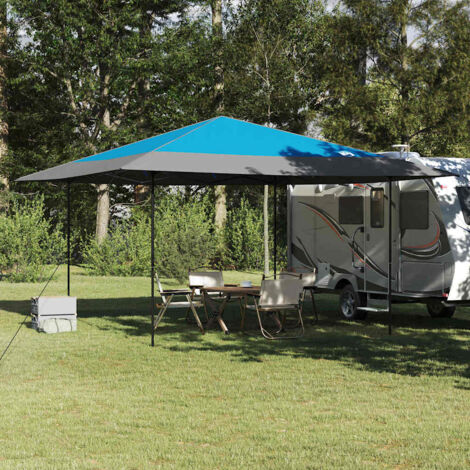 vidaXL Canopy Tent Manual Blue 395 x 395 x 251 cm Fabric (1/5)