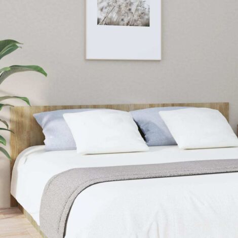 Vidaxl – Tête de lit en bois d'ingénierie chêne sonoma 200x80 cm – Résistante à l'humidité – Design moderne pour lit sans tête