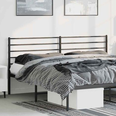 Tête de lit métal noir 180 cm vidaXL (1/7)