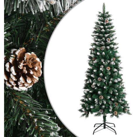 vidaXL Artificial Christmas Tree with Stand Green 180 cm PVC (1/5)