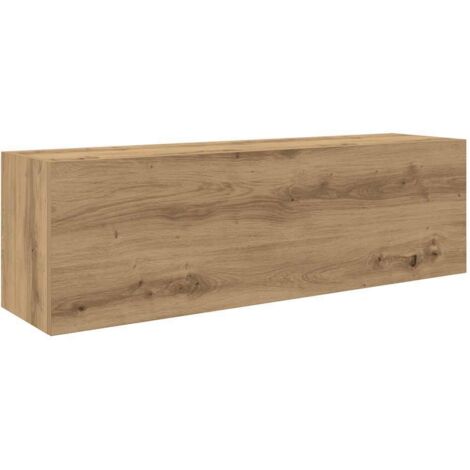 Vidaxl – Armoire murale de salle de bain chêne artisanal – Bois d'ingénierie – Dimensions 100 x 25 x 30 cm – Capacité 60 kg – Assemblage requis